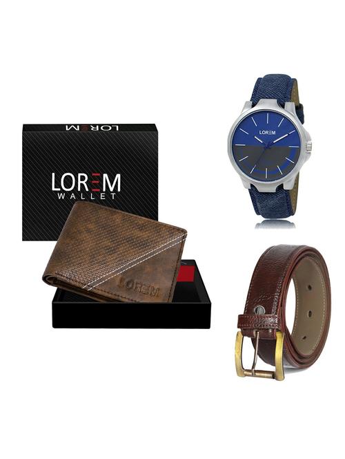 belt, wallet & watch gift combo - 19363164 - Very Small Image - 1
