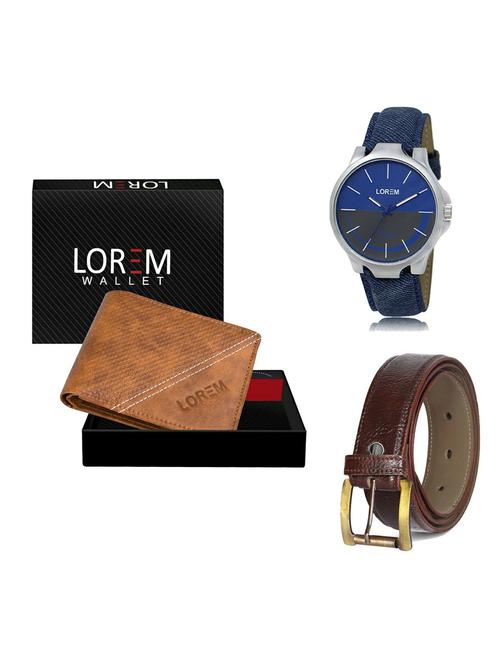 belt, wallet & watch gift combo - 19363167 - Very Small Image - 1