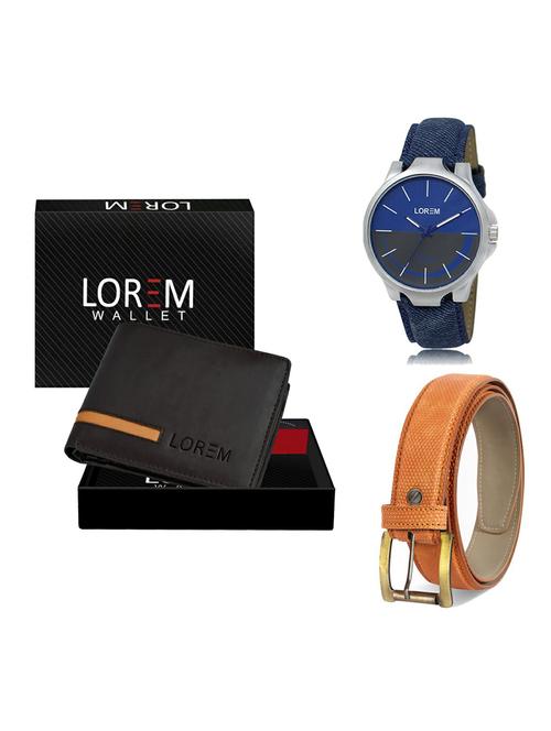belt, wallet & watch gift combo - 19363195 - Very Small Image - 1