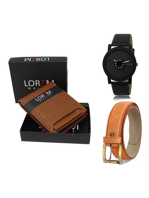 belt, wallet & watch gift combo - 19363213 - Very Small Image - 1