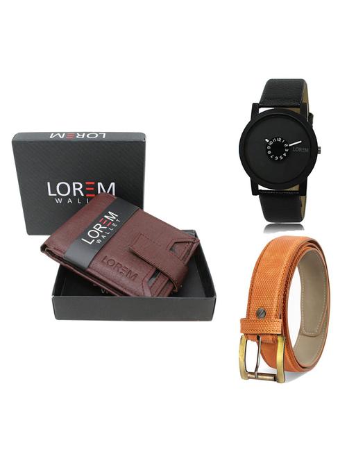 belt, wallet & watch gift combo - 19363228 - Very Small Image - 1