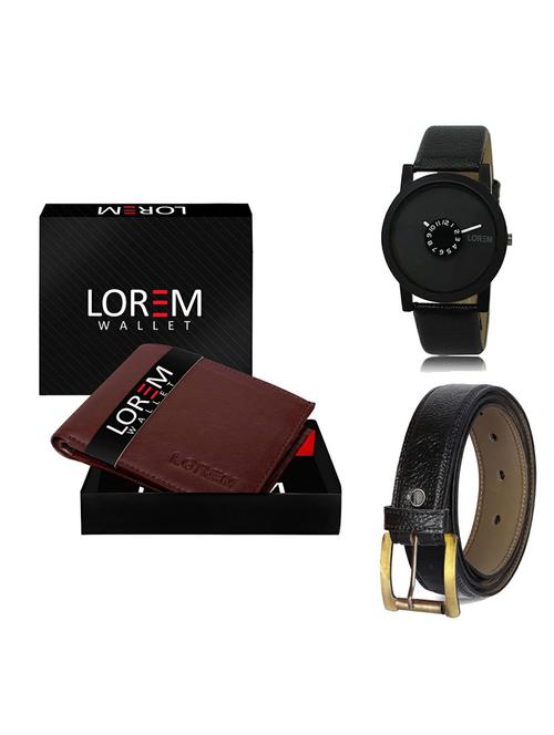 belt, wallet & watch gift combo - 19363244 - Very Small Image - 1