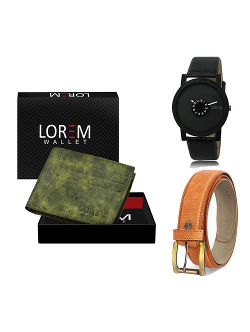 belt, wallet & watch gift combo - 19363252 - Very Small Image - 1