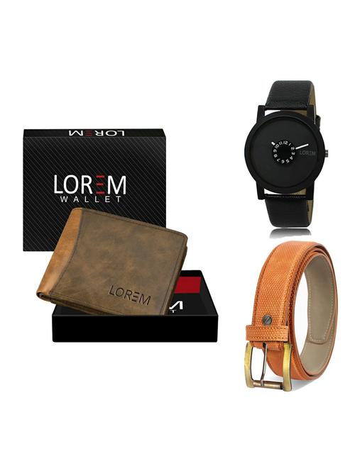 belt, wallet & watch gift combo - 19363279 - Very Small Image - 1
