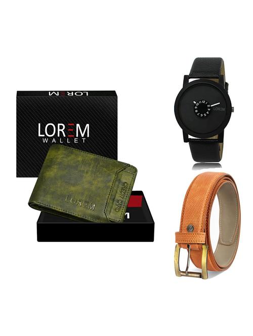 belt, wallet & watch gift combo - 19363282 - Very Small Image - 1