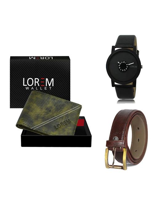 belt, wallet & watch gift combo - 19363305 - Very Small Image - 1