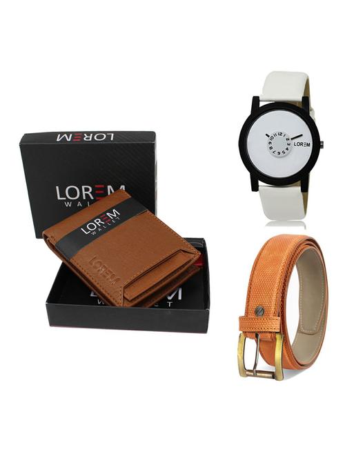 belt, wallet & watch gift combo - 19363353 - Very Small Image - 1