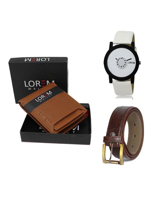 belt, wallet & watch gift combo - 19363355 - Very Small Image - 1