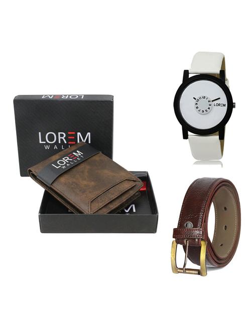 belt, wallet & watch gift combo - 19363358 - Very Small Image - 1