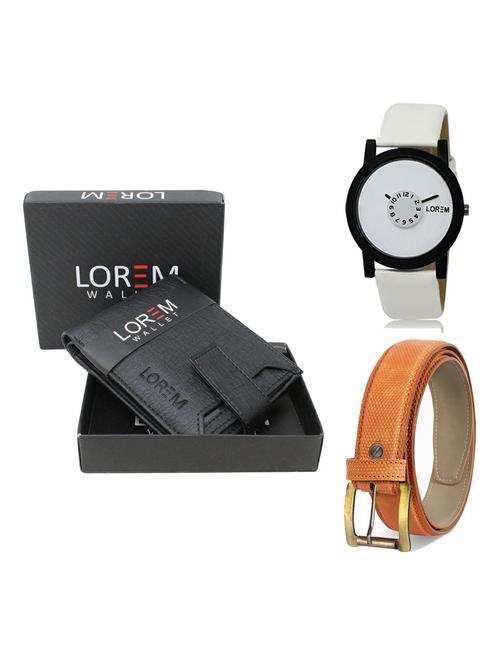 belt, wallet & watch gift combo - 19363365 - Very Small Image - 1
