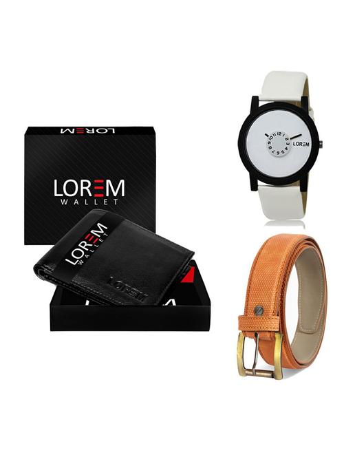 belt, wallet & watch gift combo - 19363386 - Very Small Image - 1