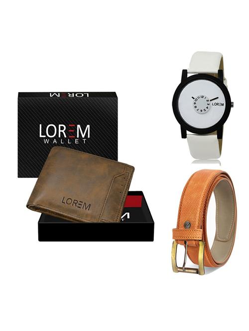 belt, wallet & watch gift combo - 19363413 - Very Small Image - 1