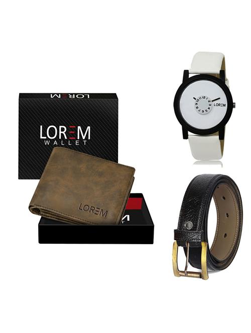 belt, wallet & watch gift combo - 19363417 - Very Small Image - 1