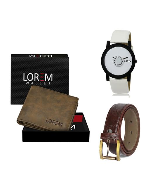 belt, wallet & watch gift combo - 19363418 - Very Small Image - 1