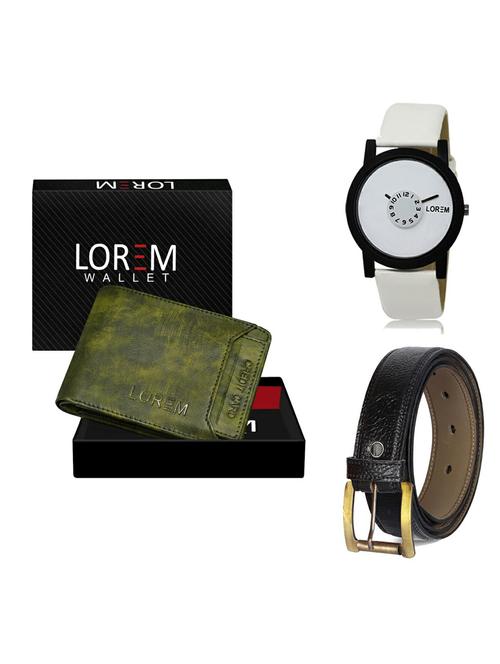belt, wallet & watch gift combo - 19363423 - Very Small Image - 1
