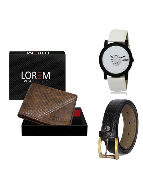 belt, wallet & watch gift combo - 19363438 - Very Small Image - 1