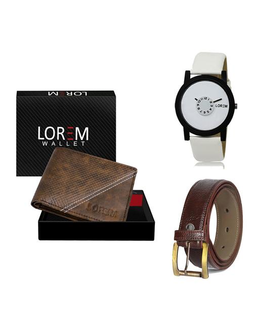 belt, wallet & watch gift combo - 19363439 - Very Small Image - 1