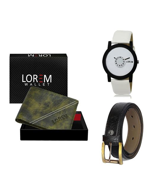 belt, wallet & watch gift combo - 19363444 - Very Small Image - 1