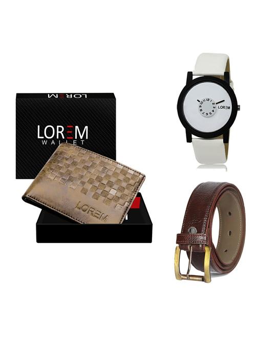 belt, wallet & watch gift combo - 19363451 - Very Small Image - 1