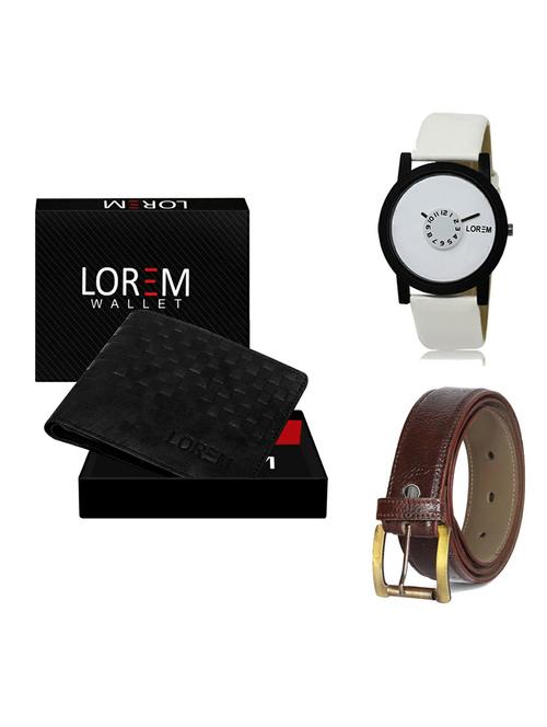belt, wallet & watch gift combo - 19363460 - Very Small Image - 1