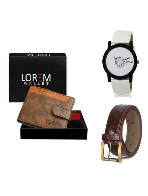 belt, wallet & watch gift combo - 19363475 - Very Small Image - 1