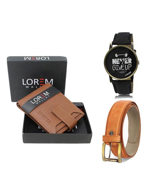 belt, wallet & watch gift combo - 19363506 - Very Small Image - 1