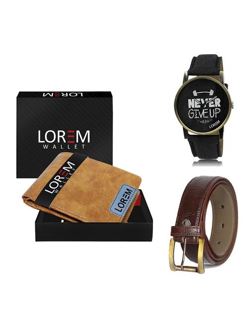 belt, wallet & watch gift combo - 19363511 - Very Small Image - 1