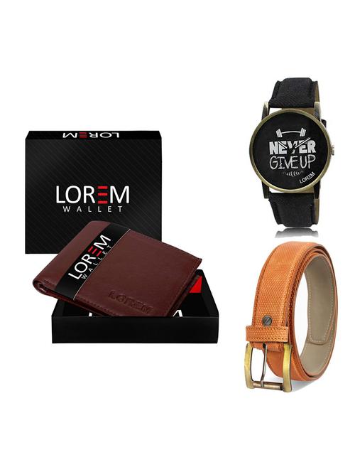 belt, wallet & watch gift combo - 19363518 - Very Small Image - 1