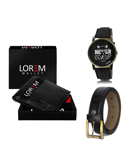belt, wallet & watch gift combo - 19363522 - Very Small Image - 1