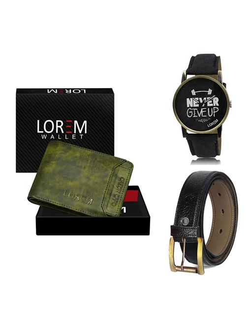belt, wallet & watch gift combo - 19363558 - Very Small Image - 1