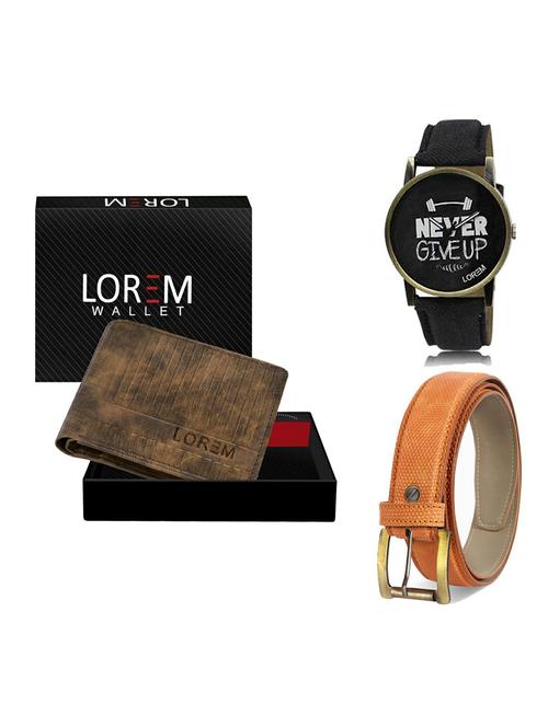 belt, wallet & watch gift combo - 19363560 - Very Small Image - 1