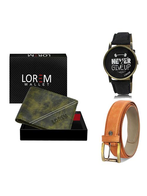 belt, wallet & watch gift combo - 19363578 - Very Small Image - 1