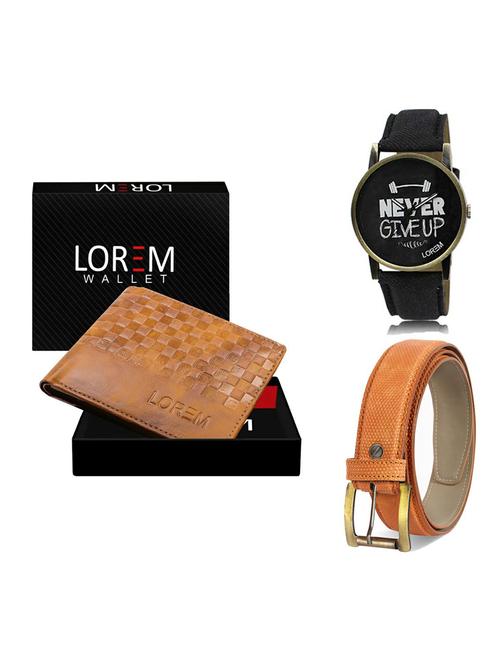 belt, wallet & watch gift combo - 19363587 - Very Small Image - 1