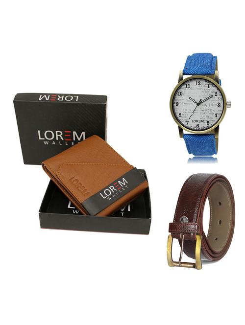 belt, wallet & watch gift combo - 19363619 - Very Small Image - 1