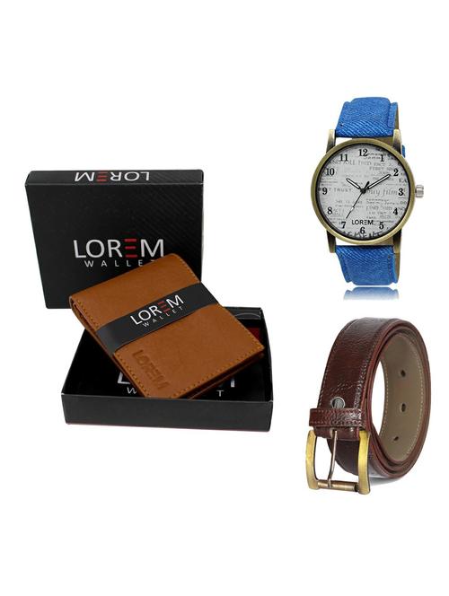 belt, wallet & watch gift combo - 19363622 - Very Small Image - 1