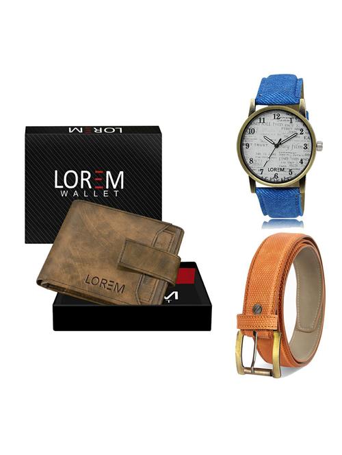 belt, wallet & watch gift combo - 19363680 - Very Small Image - 1