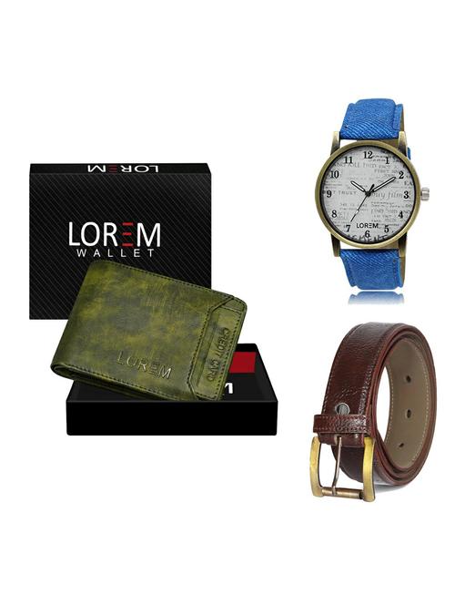 belt, wallet & watch gift combo - 19363694 - Very Small Image - 1
