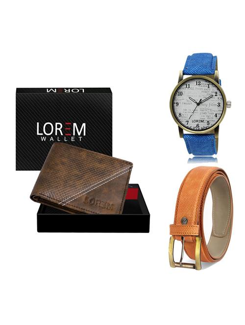 belt, wallet & watch gift combo - 19363707 - Very Small Image - 1