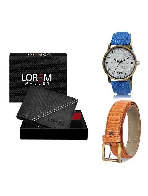 belt, wallet & watch gift combo - 19363716 - Very Small Image - 1