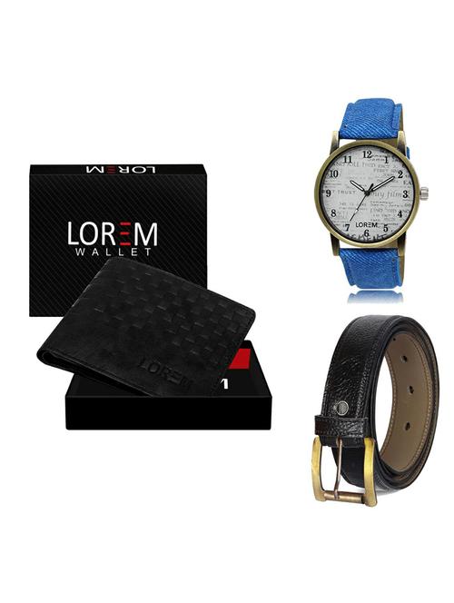 belt, wallet & watch gift combo - 19363729 - Very Small Image - 1