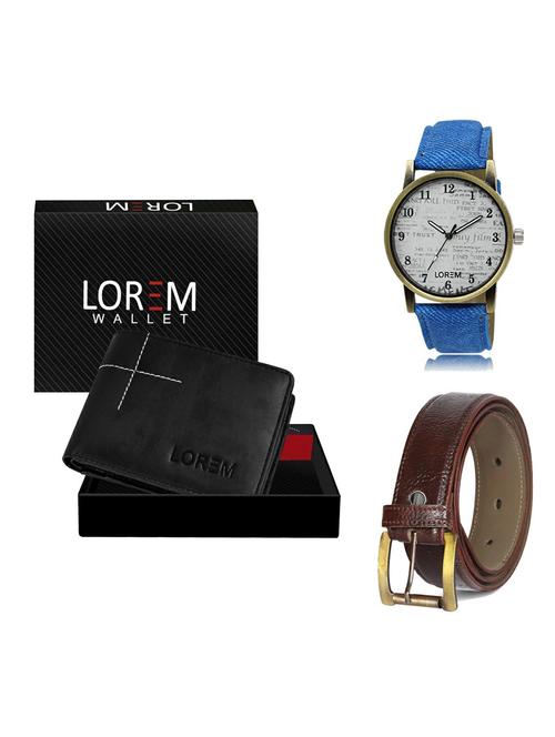 belt, wallet & watch gift combo - 19363733 - Very Small Image - 1