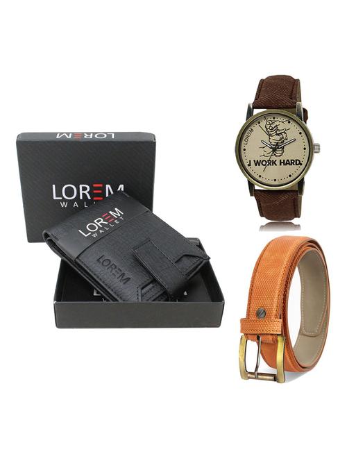 belt, wallet & watch gift combo - 19363770 - Very Small Image - 1