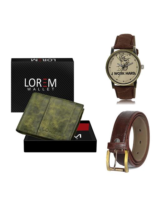 belt, wallet & watch gift combo - 19363802 - Very Small Image - 1