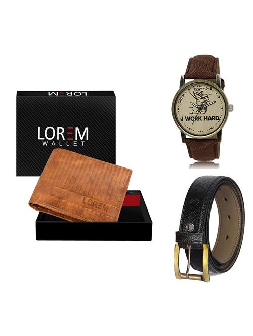 belt, wallet & watch gift combo - 19363834 - Very Small Image - 1