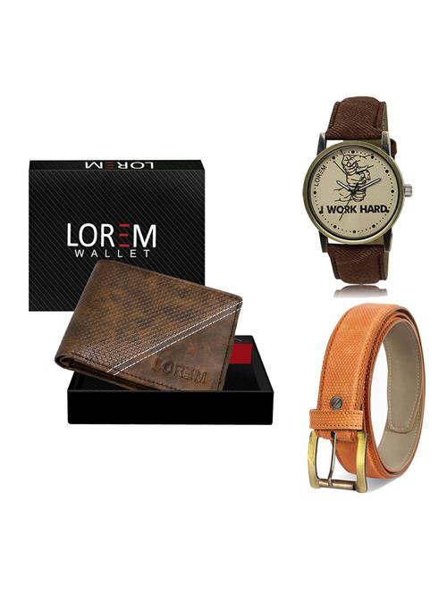belt, wallet & watch gift combo - 19363842 - Very Small Image - 1