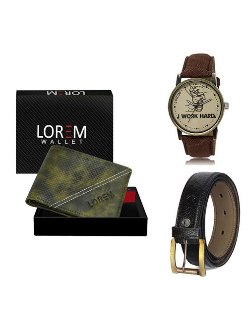 belt, wallet & watch gift combo - 19363849 - Very Small Image - 1