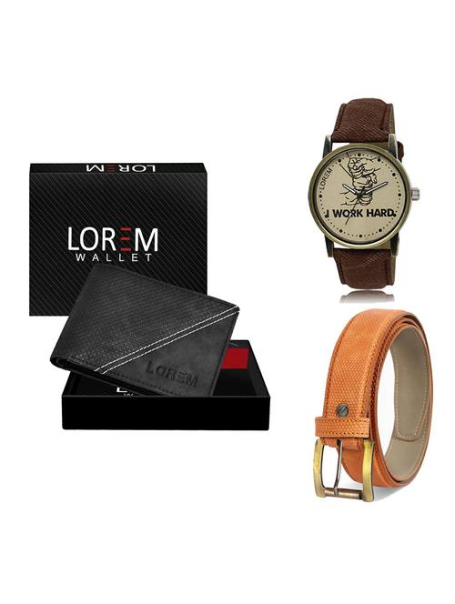 belt, wallet & watch gift combo - 19363851 - Very Small Image - 1