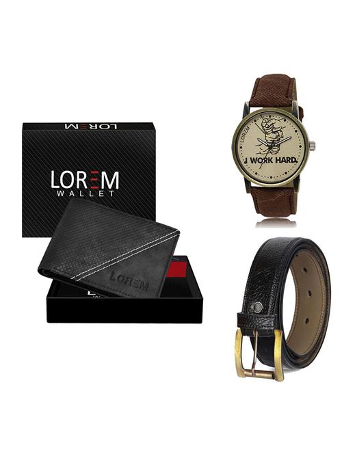 belt, wallet & watch gift combo - 19363852 - Very Small Image - 1