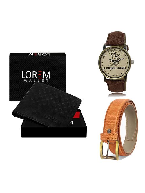 belt, wallet & watch gift combo - 19363863 - Very Small Image - 1