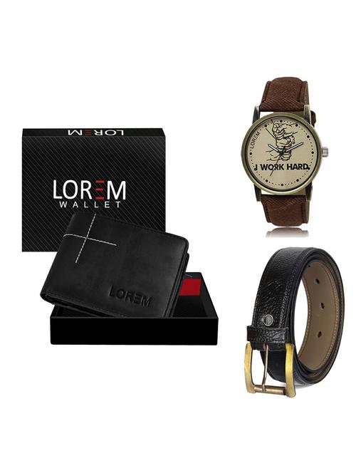 belt, wallet & watch gift combo - 19363867 - Very Small Image - 1